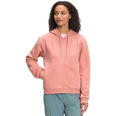 The North Face - Longs Peak Quilted Full-Zip Hooded Jacket - Women's - Rose Dawn White Heather