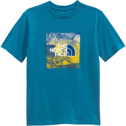 The North Face - Graphic Short-Sleeve T-Shirt - Kids' - Banff Blue/Multi-color Print