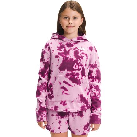 The North Face - Printed Tie-Dye Camp Fleece Hoodie - Girls' - Wisteria Purple Tie-Dye Print