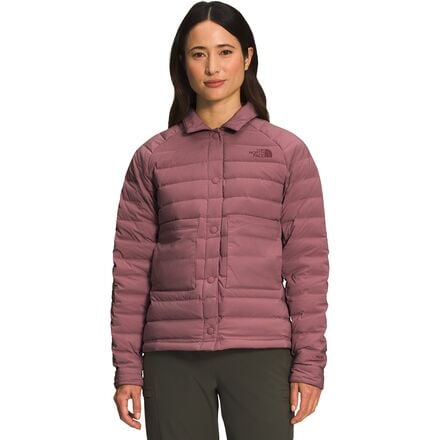 The North Face - Belleview Stretch Down Shacket - Women's - Wild Ginger