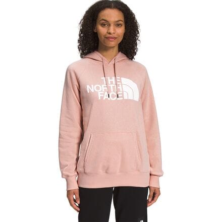 The North Face - Half Dome Pullover Hoodie - Women's - Pink Moss/TNF White