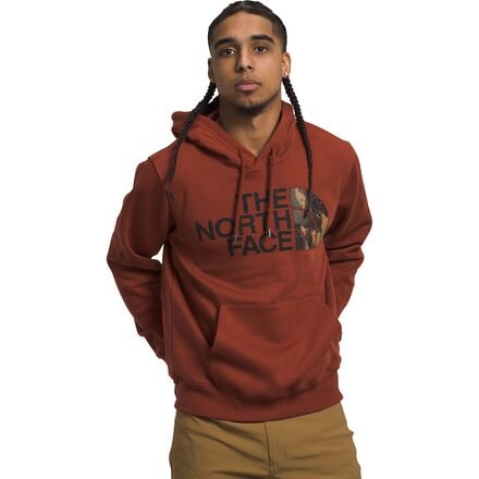 The North Face - Half Dome Pullover Hoodie - Men's - Brandy Brown/Brandy Brown Evolved Texture Print
