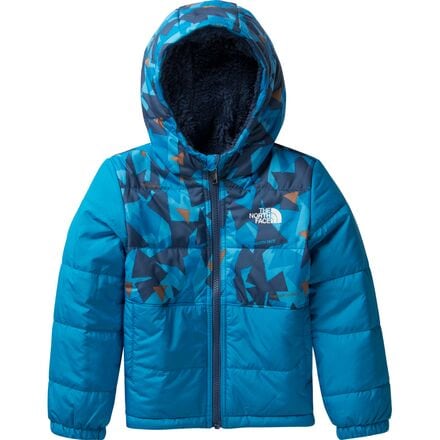 The North Face - Reversible Mount Chimbo Hooded Jacket - Toddler Boys' - Acoustic Blue