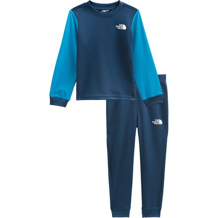 The North Face - Waffle Baselayer Set - Toddlers' - Shady Blue