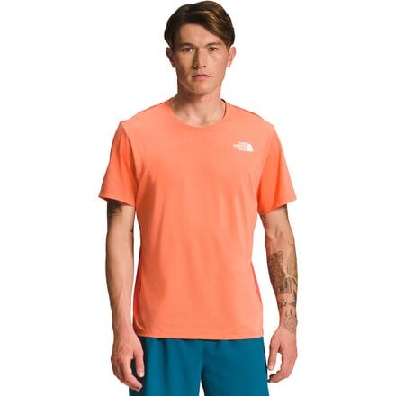 The North Face - Sunriser Short-Sleeve Shirt - Men's - Dusty Coral Orange/Retro Orange