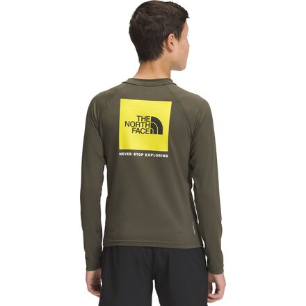 The North Face - Amphibious Long-Sleeve Sun T-Shirt - Boys' - New Taupe Green