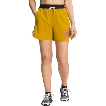 The North Face - Trailwear OKT Trail Short - Women's - Arrowwood Yellow/Gardenia White