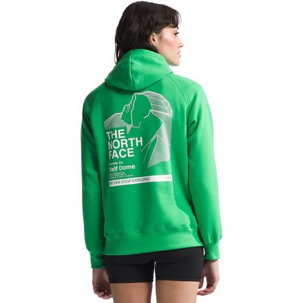 The North Face - Places We Love Hoodie - Women's - Optic Emerald/TNF White