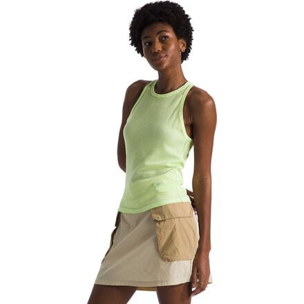 The North Face - Sunpeak Waffle Tank Top - Women's - Astro Lime