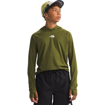 The North Face - Summer LT Sun Hoodie - Kids' - Forest Olive