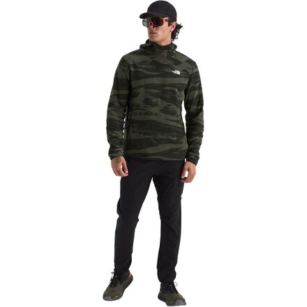 The North Face - Glacier Fleece Pullover Print Hoodie - Men's