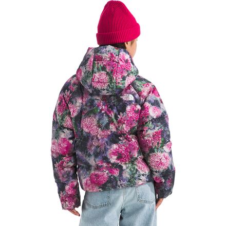 The North Face - North Print Down Hooded Jacket - Girls'