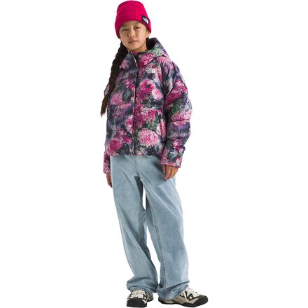 The North Face - North Print Down Hooded Jacket - Girls'