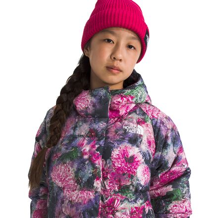 The North Face - North Print Down Hooded Jacket - Girls'