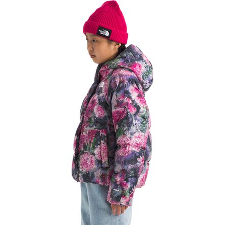 The North Face - North Print Down Hooded Jacket - Girls'