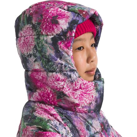 The North Face - North Print Down Hooded Jacket - Girls'