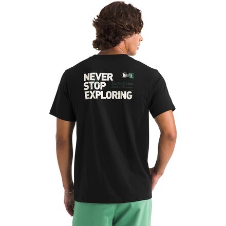 Never Stop Postcard Regular Short-Sleeve T-Shirt - Men's