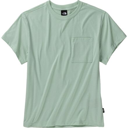 The North Face - Tri-Blend Short-Sleeve Pocket T-Shirt - Women's - Opal Frost White Heather