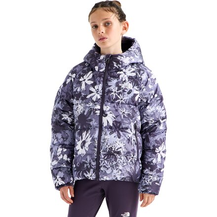 Hydrenalite Down Hooded Print Jacket - Girls'