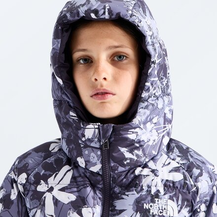 The North Face - Hydrenalite Down Hooded Print Jacket - Girls'
