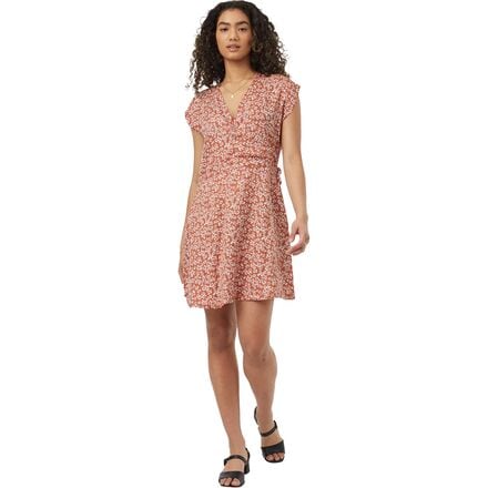 Tentree - Woven Wrap Dress - Women's - Baked Clay Floral