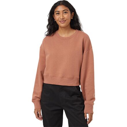TreeFleece Oversized Cropped Crew Sweatshirt - Women's