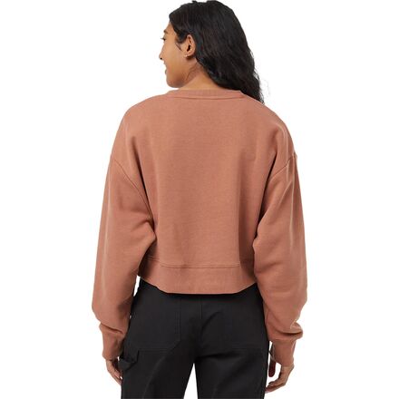 Tentree - TreeFleece Oversized Cropped Crew Sweatshirt - Women's