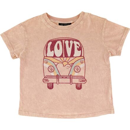 Tiny Whales - Love Bus Boxy T-Shirt - Toddlers' - Mineral Rose