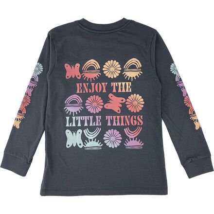 Tiny Whales - Enjoy The Little Things Long-Sleeve T-Shirt - Kids' - Faded Black