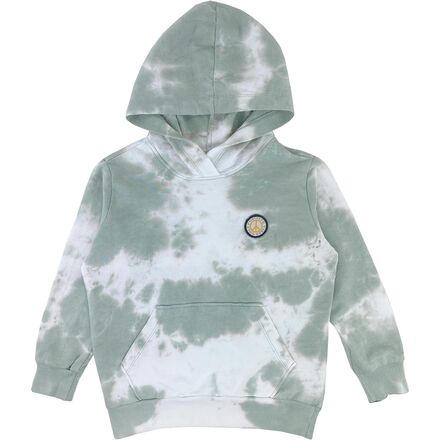 Tiny Whales - Positive Vibes Hooded Sweatshirt - Kids' - Spruce Bleach Out