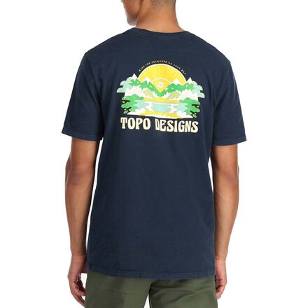 Topo Designs - Peaks & Valleys T-Shirt - Men's - Navy