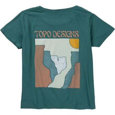 Topo Designs - Canyons T-Shirt - Women's - Caribbean