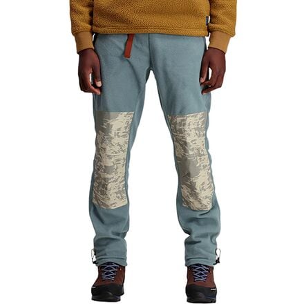 Topo Designs - Mountain Printed Fleece Pants - Men's - Sand Multi
