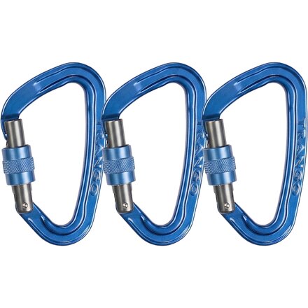 Reaction Screwlock Carabiner - 3-Pack