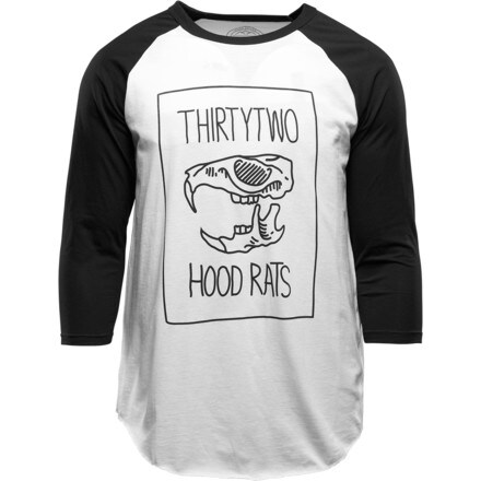 ThirtyTwo - Hood Rats Baseball T-Shirt - 3/4-Sleeve - Men's