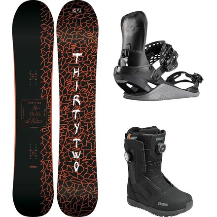 SNAFU w/ STW BOA + Basin Public FASE Snowboard Pkg