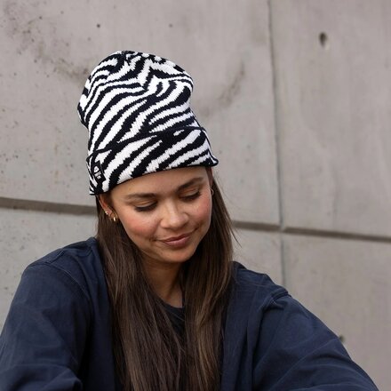 Turtle Fur - Recycled Zebralicious Beanie - Women's