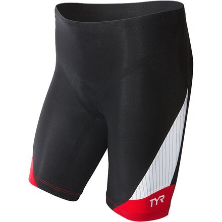 TYR - Carbon 9in Tri Short - Men's - Black/Red