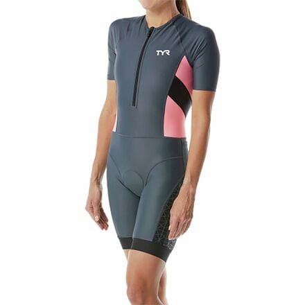 TYR - Competitor Speedsuit - Women's - Grey/Coral