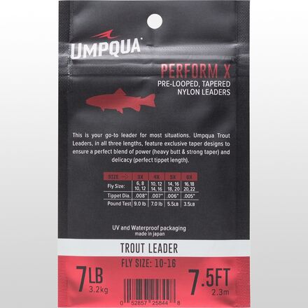 Umpqua - Perform X Trout Leader - 3-Pack
