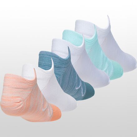 Under Armour - Essential 2.0 No Show Sock - 6-Pack - Girls'
