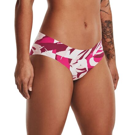 Under Armour - Pure Stretch Hipster Print Underwear - 3-Pack - Women's - Retro Pink/Pink Note/Pink Note