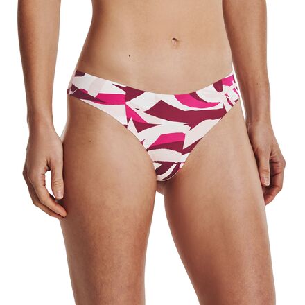 Under Armour - Pure Stretch Thong Print Underwear - 3-Pack - Women's - Retro Pink/Pink Note/Pink Note