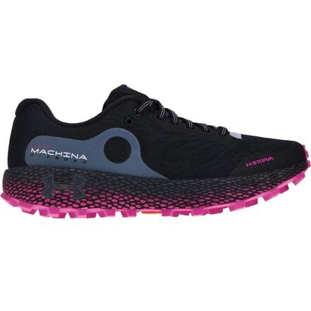 Under Armour - HOVR Machina Off Road Trail Running Shoe - Women's - Black/Meteor Pink/Pitch Gray