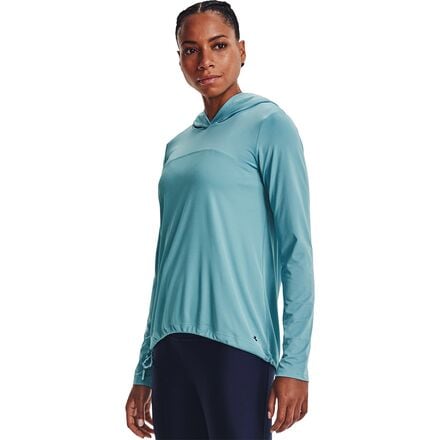 Under Armour - Iso-Chill Hoodie - Women's - Cloudless Sky/Cloudless Sky/Deep Sea