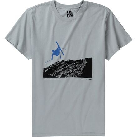 US Ski and Snowboard - Big Air Ski T-Shirt - Light Blue
