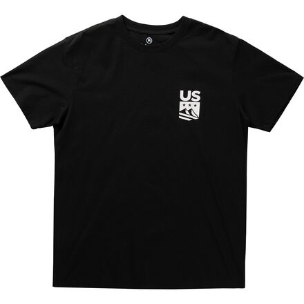 US Ski and Snowboard - One Team Snowboard T-Shirt - Black Wash