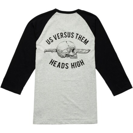 Us vs. Them - Head Hunters T-Shirt - 3/4-Sleeve - Men's