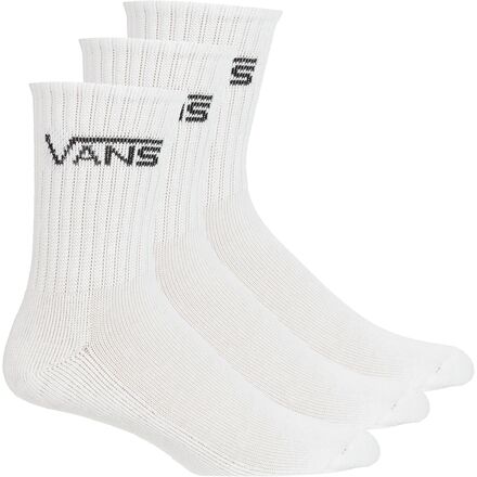 Vans - Classic Crew Sock - 3-Pack - Boys' - White