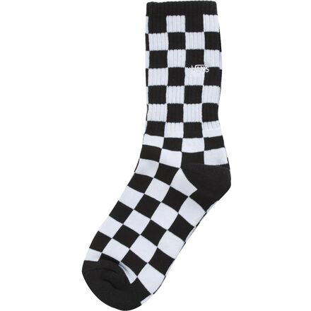 Vans - Checkerboard Crew Sock - Kids' - Black/White Check